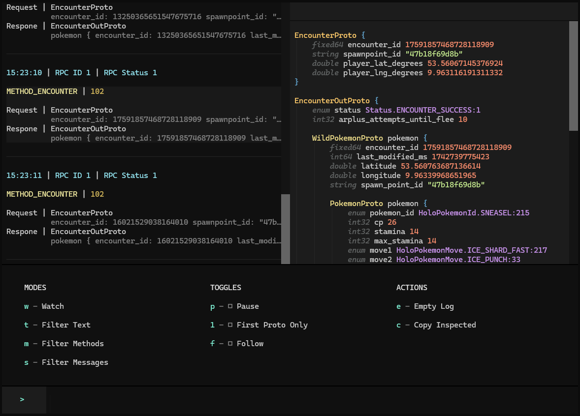 Screenshot of Traffic Light, with the command overview opened